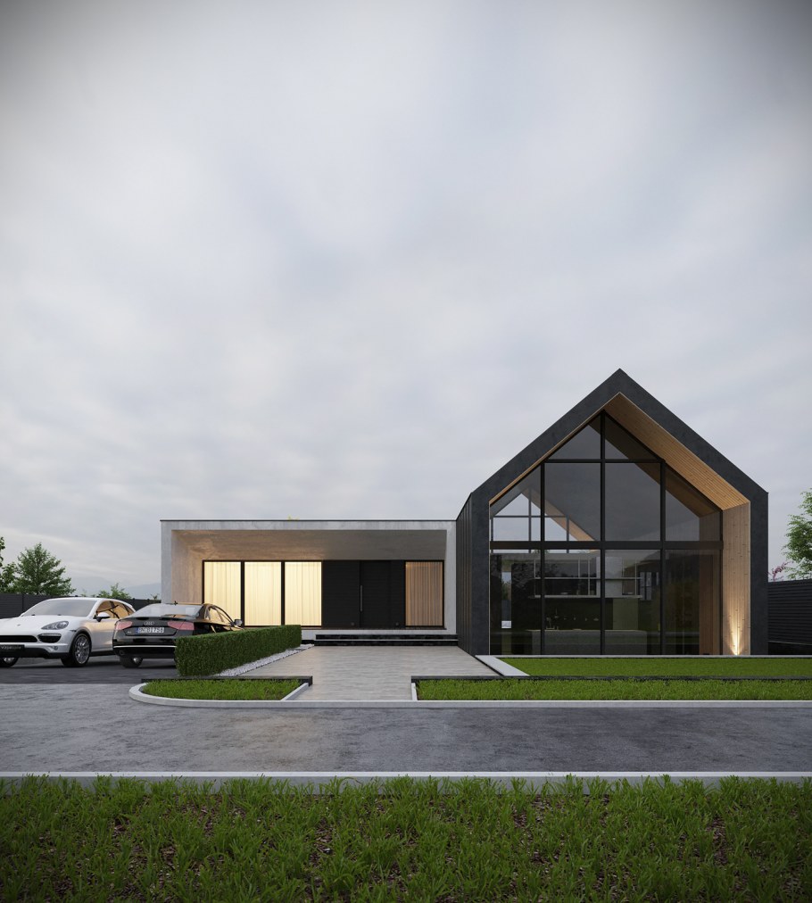 Одноэтажные современные здания