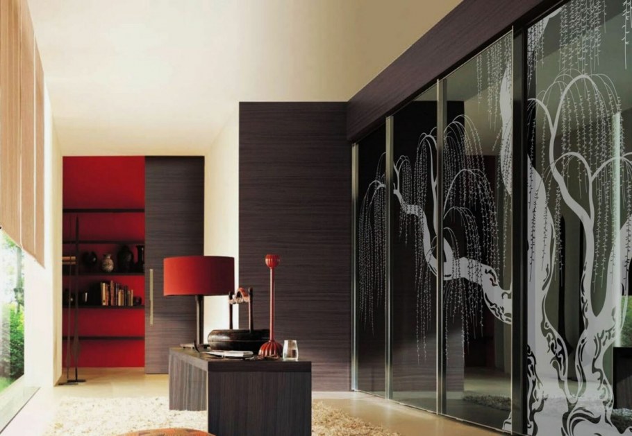 Черное стекло в интерьере