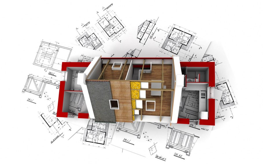 Проект свартиры чертёж рендер
