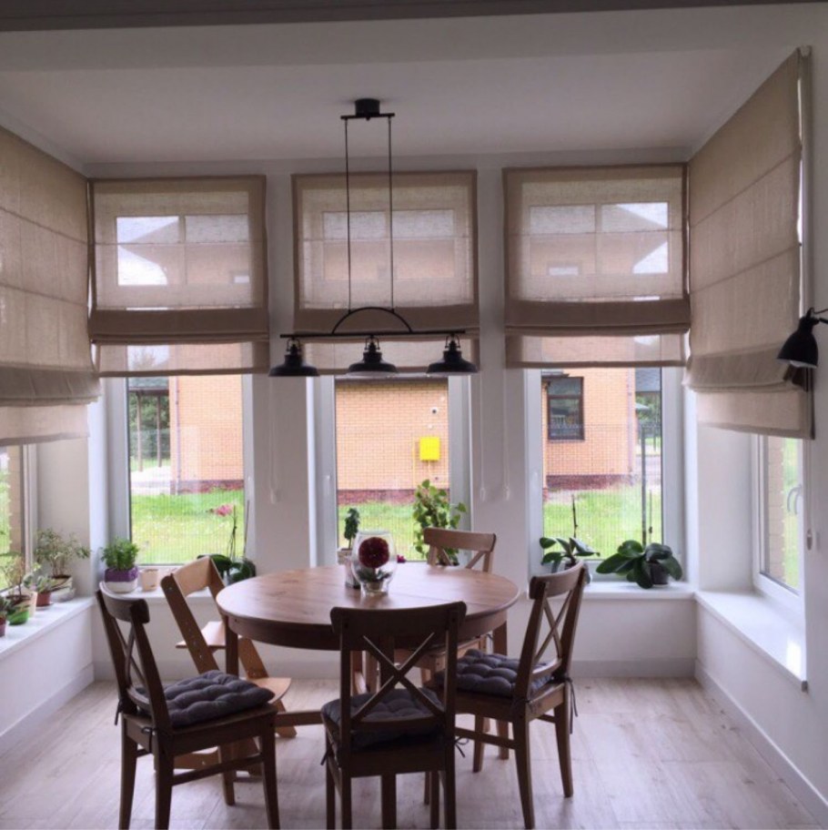 Римские шторы в интерьере