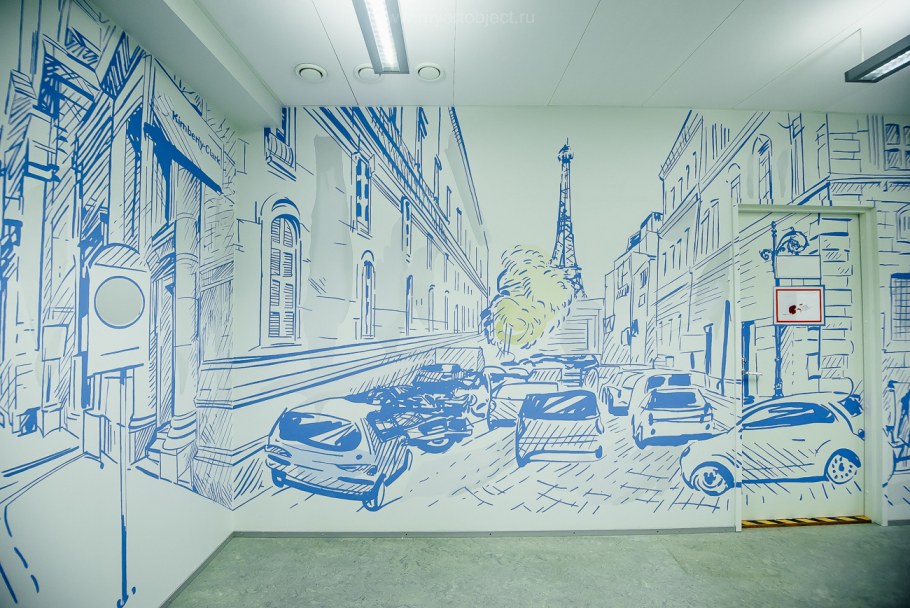 Роспись стен в офисе