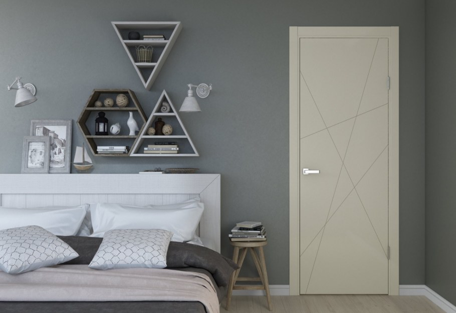 Двери mezzo porte в интерьере