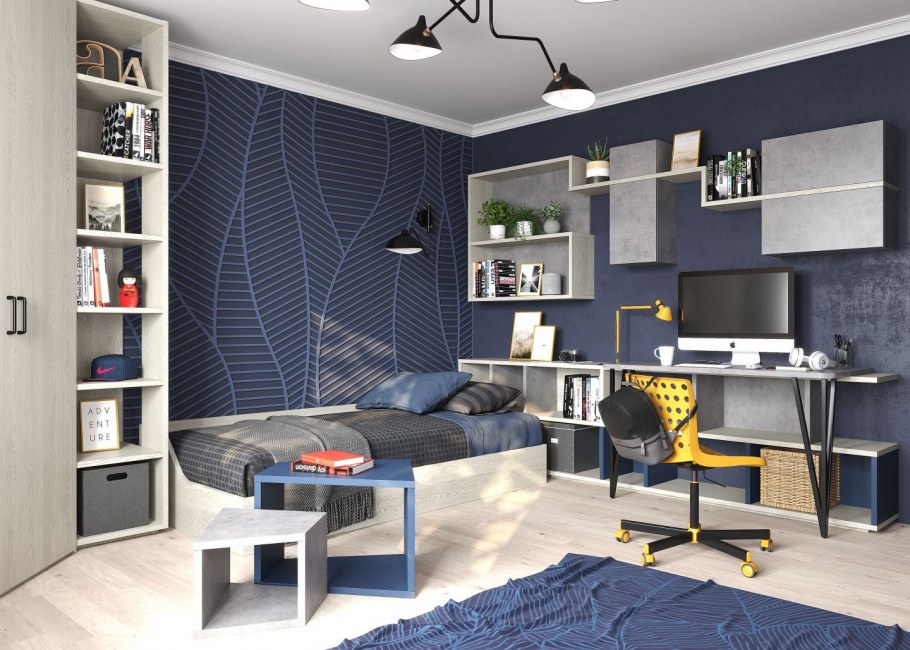 Интерьер детских комнат для мальчика школьника