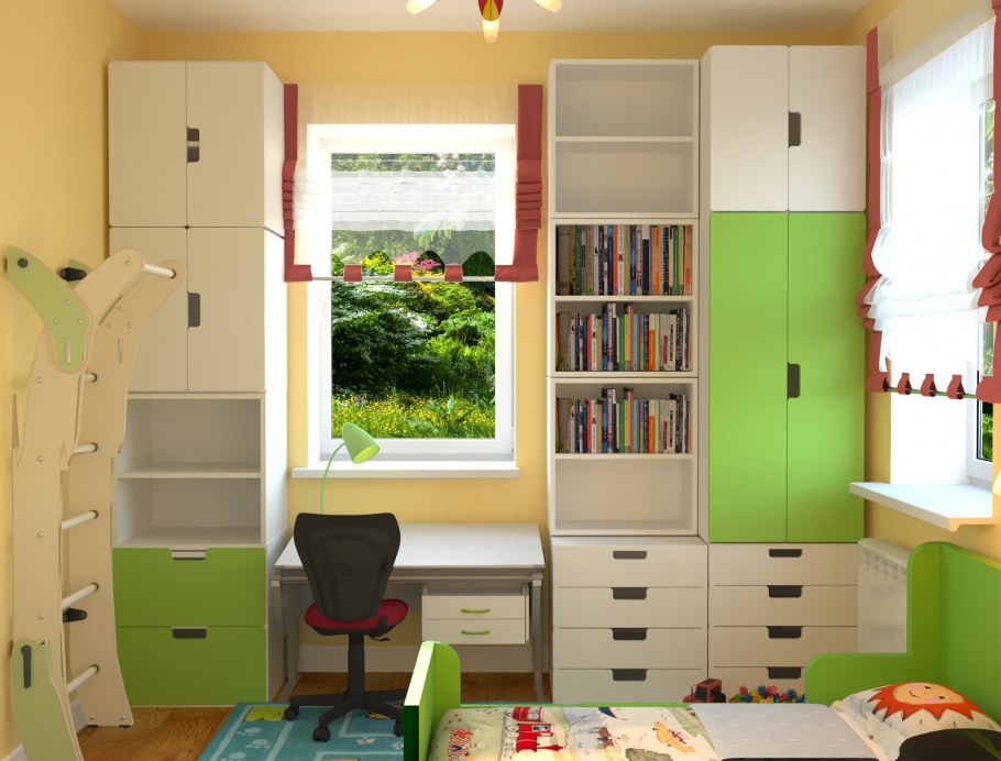 Стильная детская комната для школьника