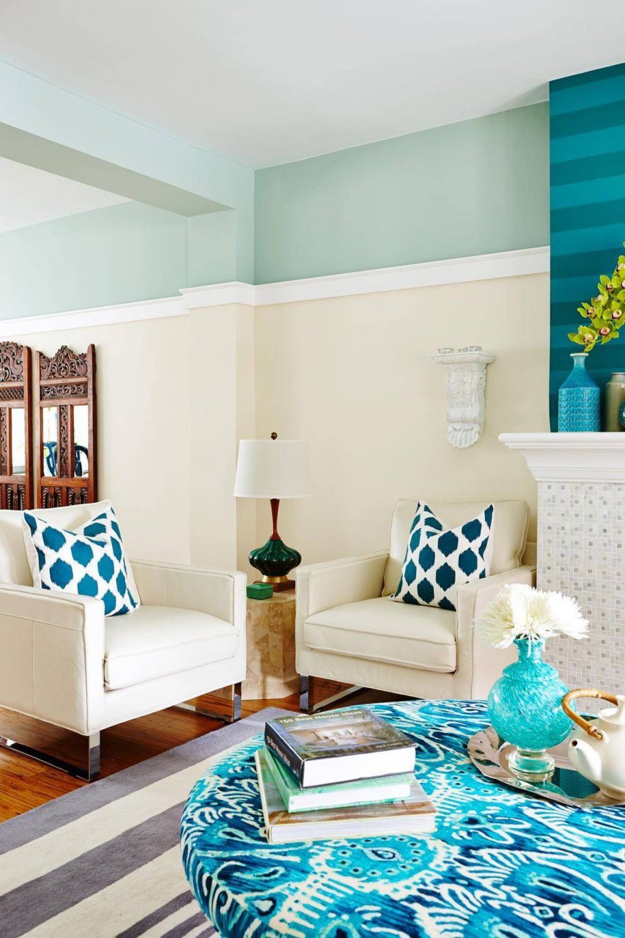 Бирюзовый интерьер