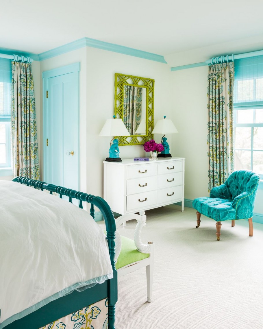 Цвет морской волны в интерьере