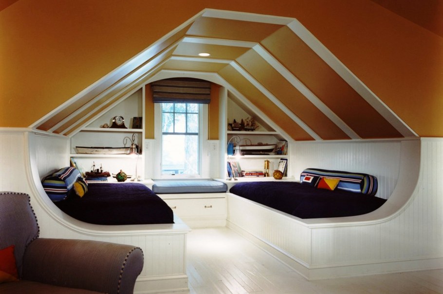 Крыша под мансарду двухскатная