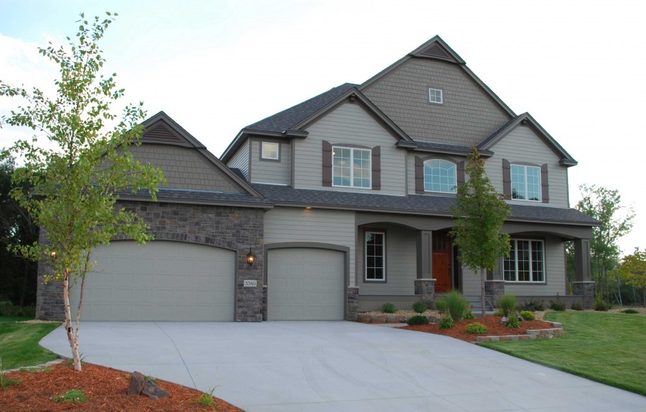 Американский коттедж с гаражом