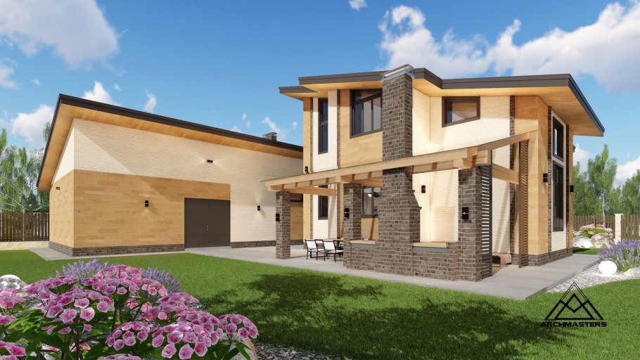 Дом с гаражом