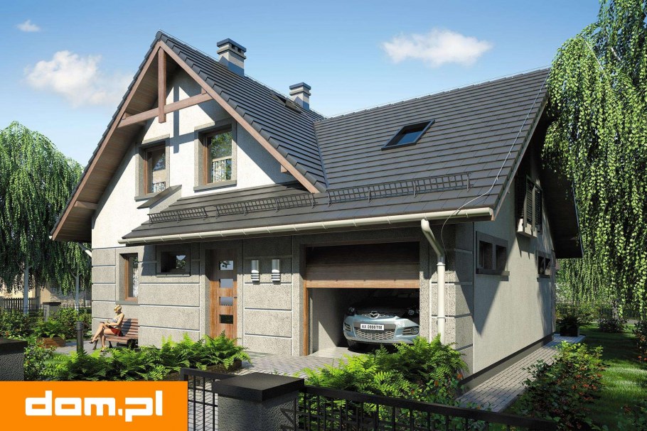 Дом с террасой над гаражом