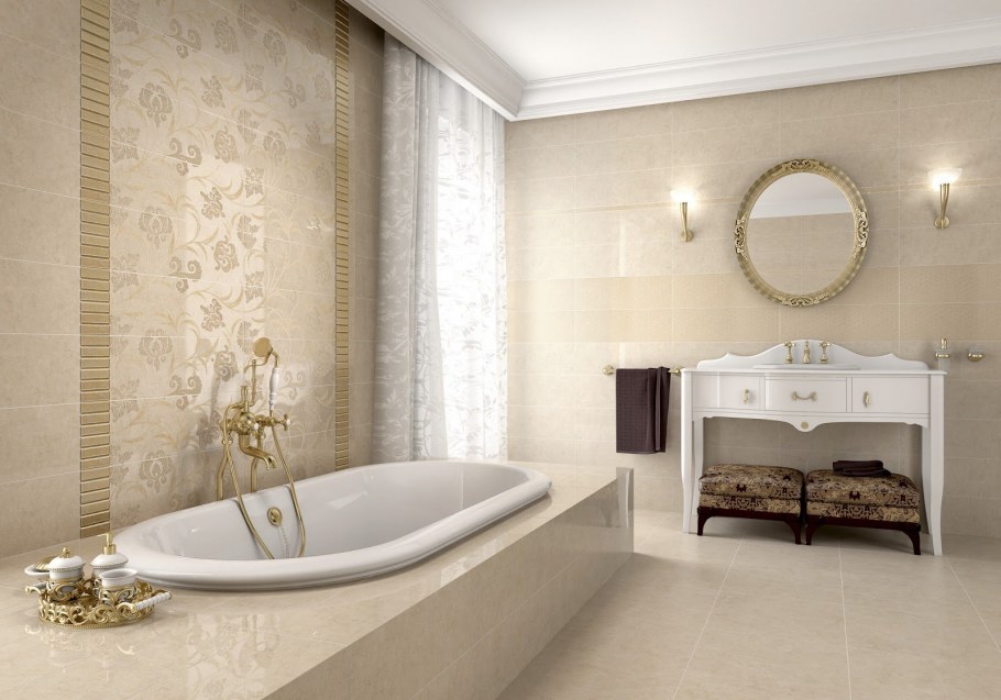 Испанская плитка в ванную комнату