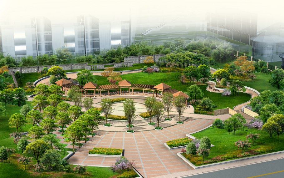 Ландшафт парковой зоны