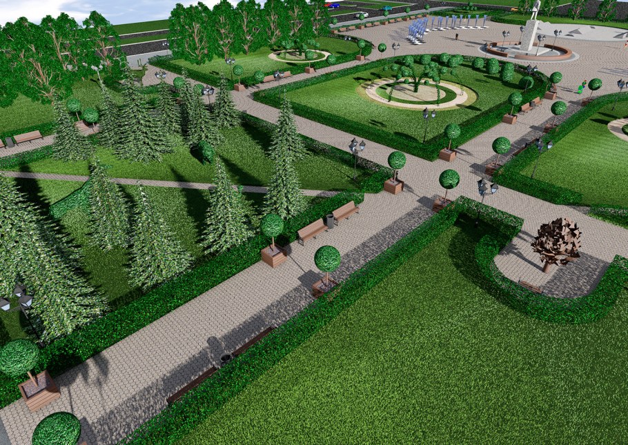 Озеленение и благоустройство территории