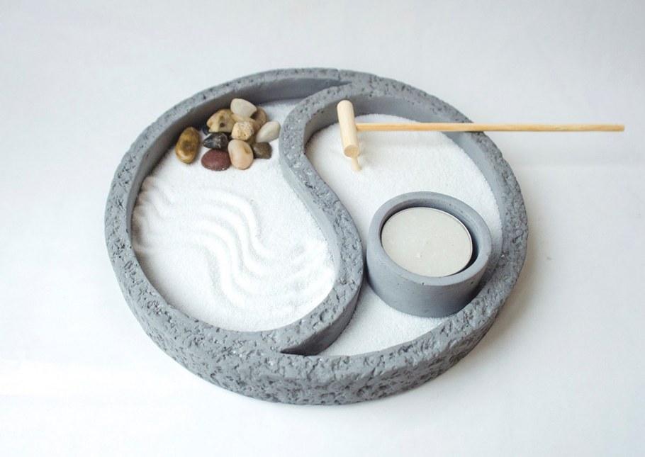 Настольный японский садик «медитация Инь-Ян» (29,5 х 29,5 х 11,5 см)