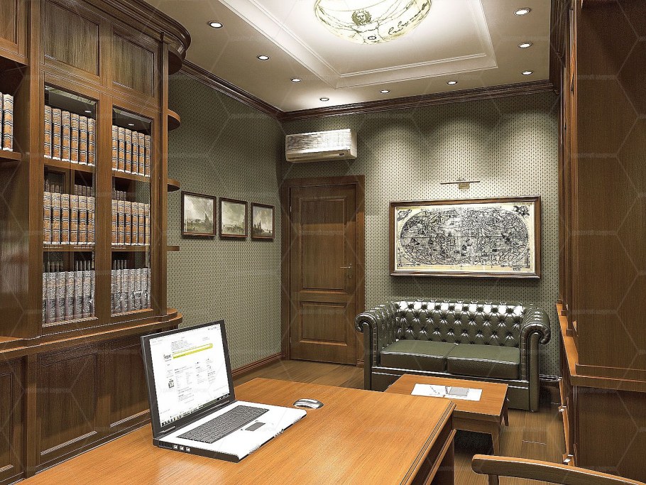 Офис в английском стиле