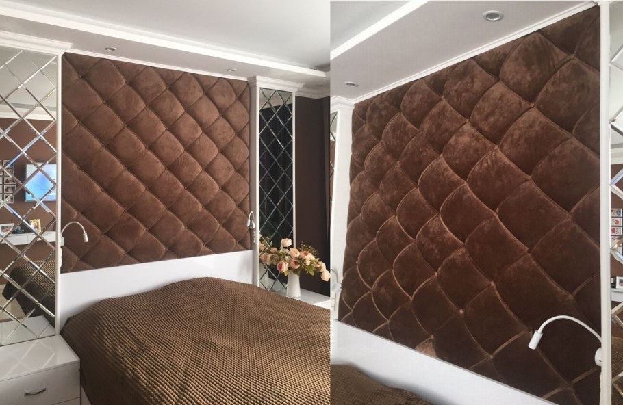 Велюровые панели для спальни