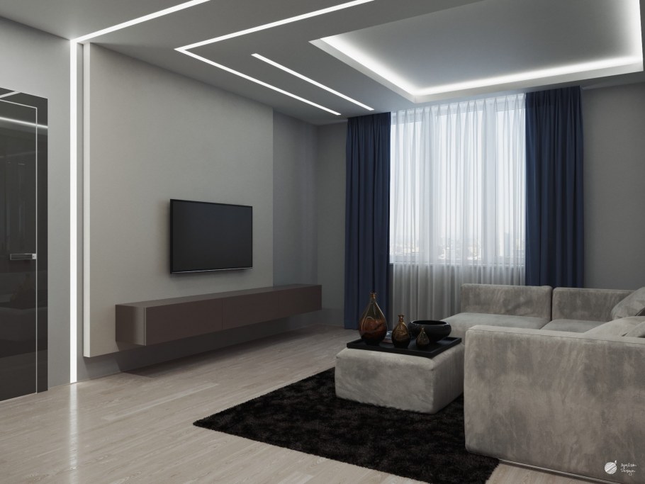 Геометрический узор на стене