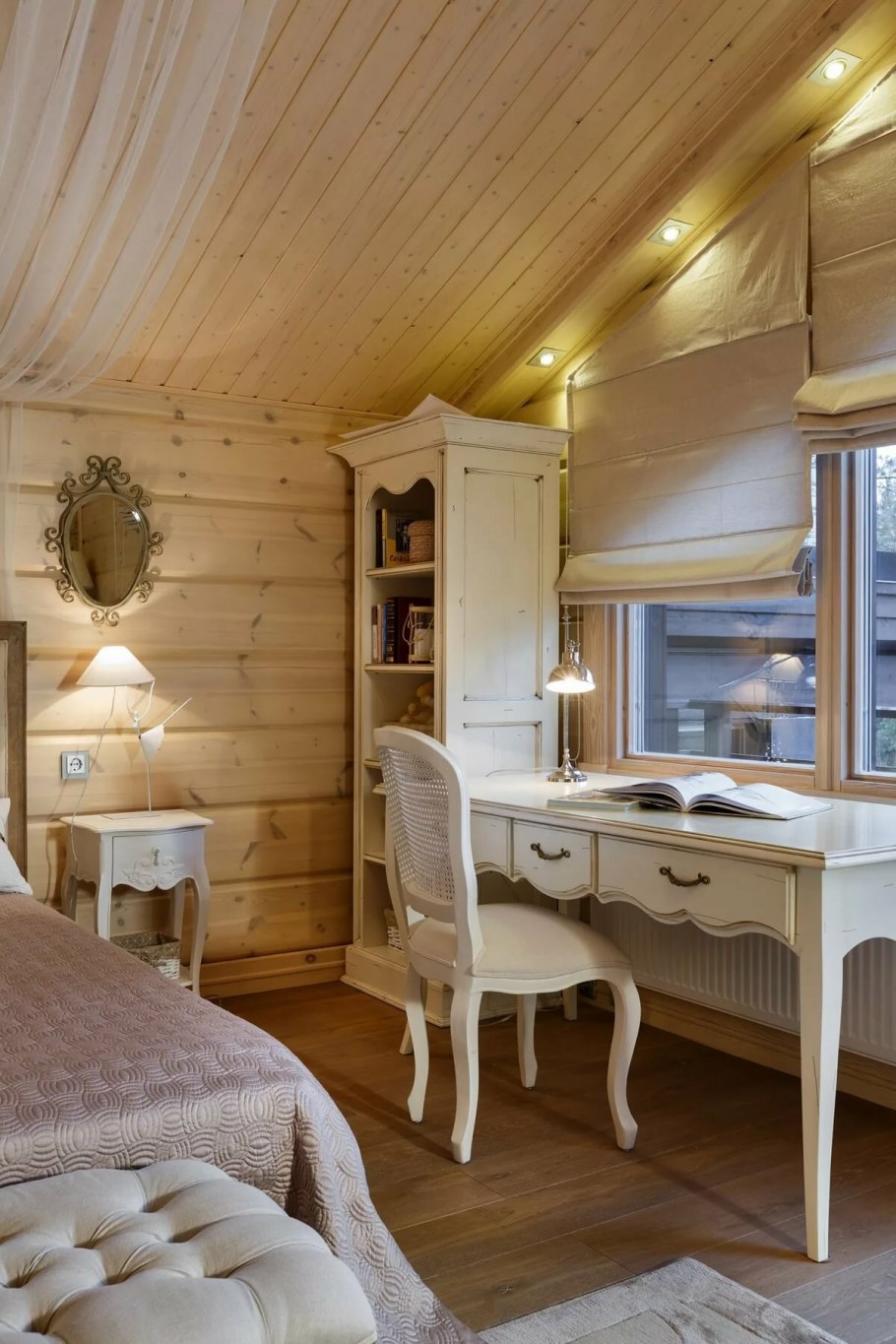 Комната в деревянном доме интерьер