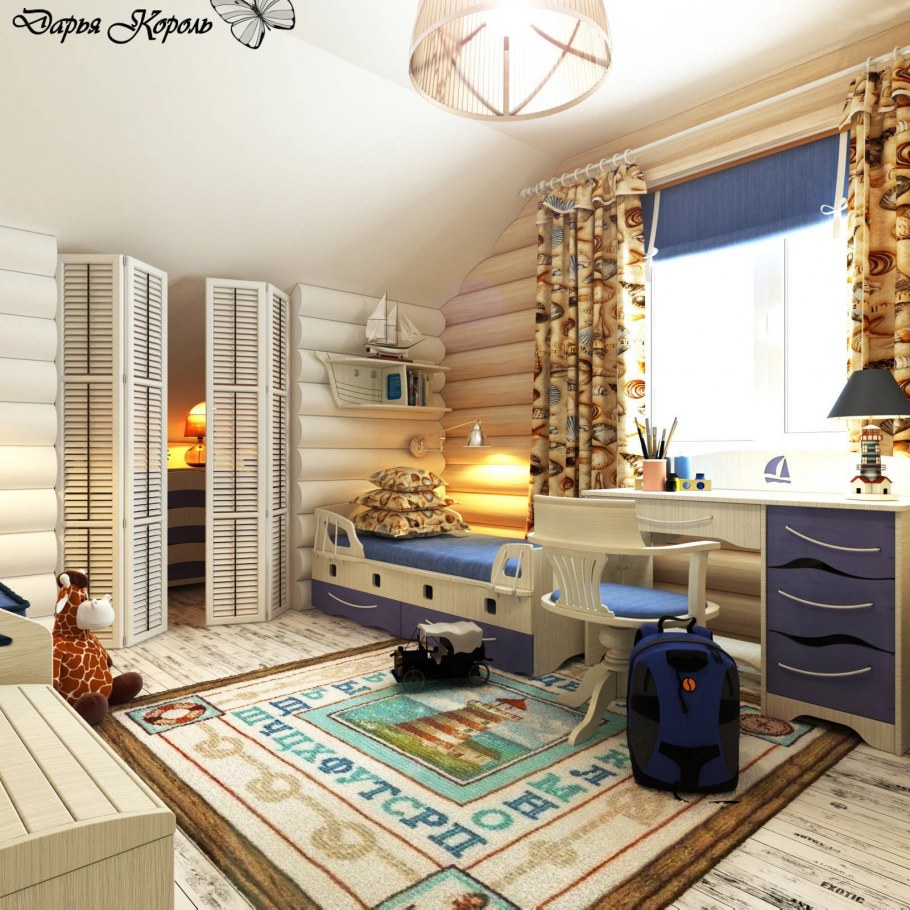 Детская в деревянном доме