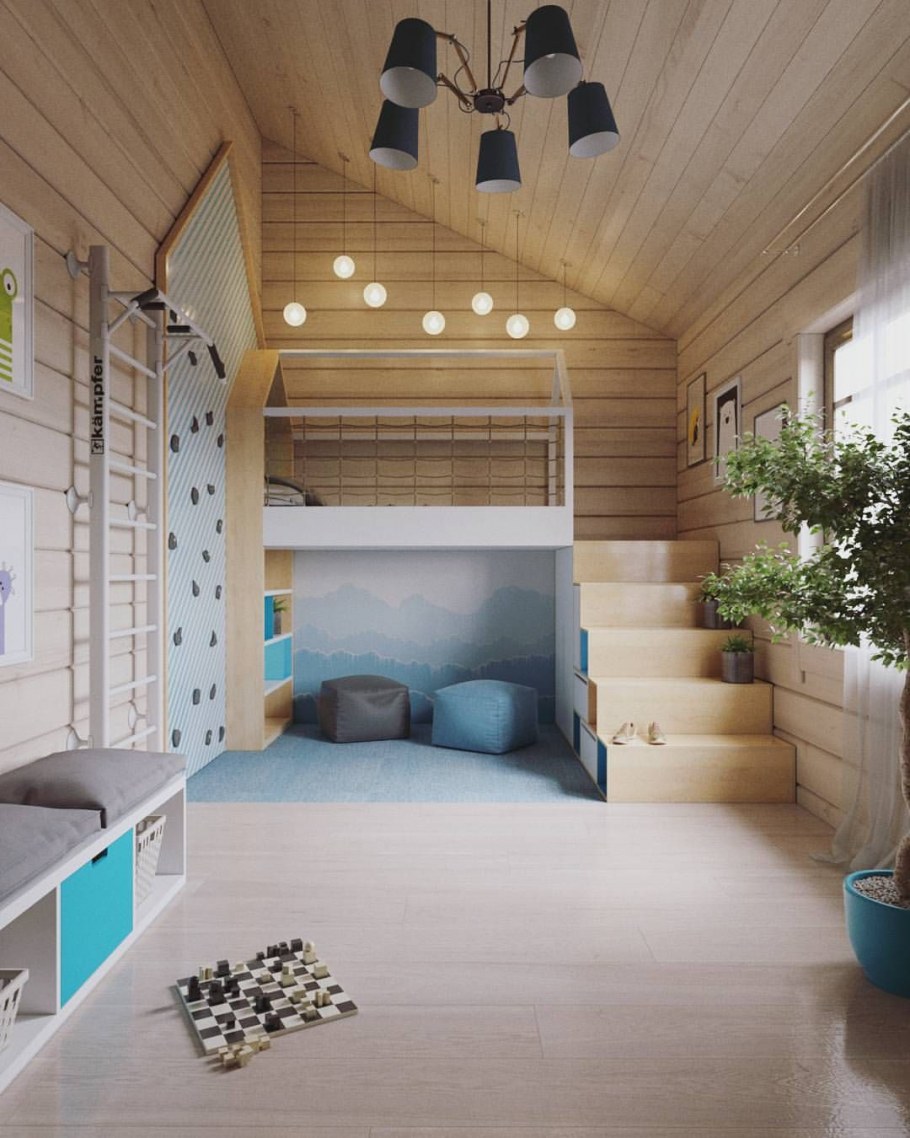 Детская в деревянном доме