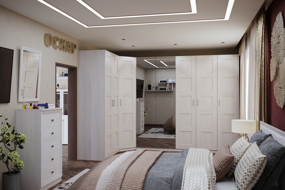 Шкаф ясень Анкор светлый