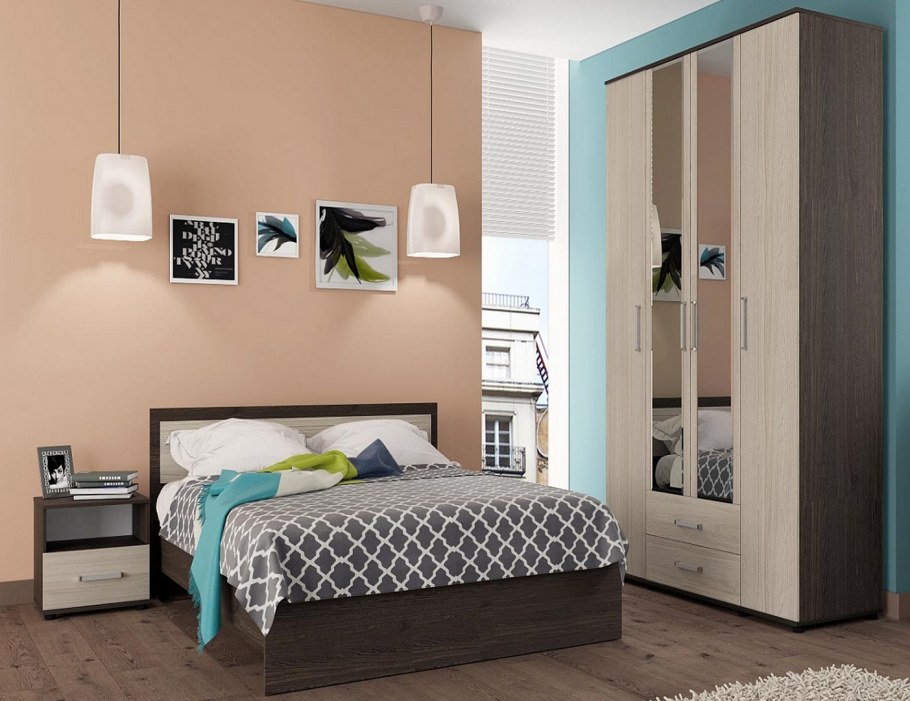 Спальня ясень Анкор темный