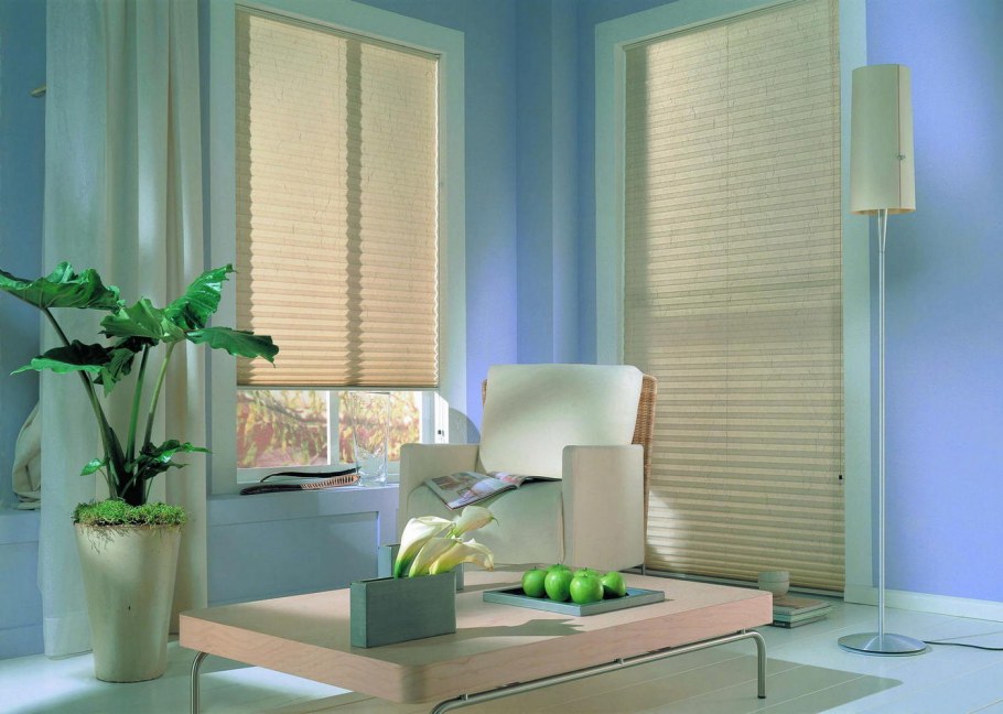 Штора плиссе Эскар Crepe, светло-бежевый