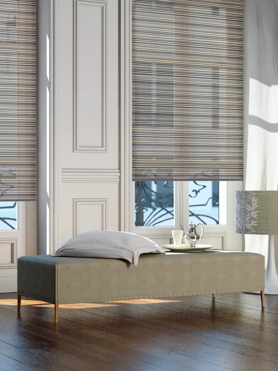 Жалюзи в кирпичном доме