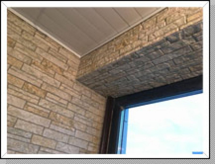 Отделка балкона декоративным камнем