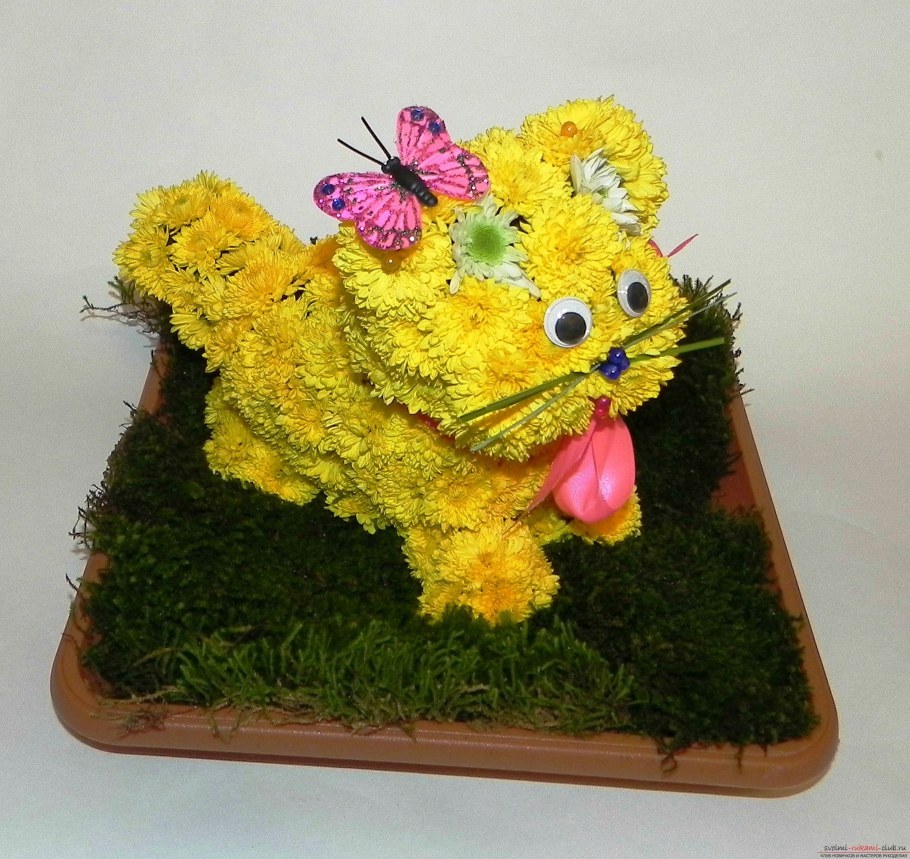 Цветочная композиция в детский садик