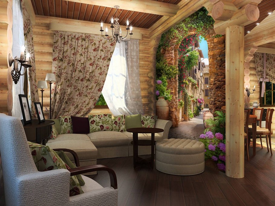 Фрески в стиле Кантри