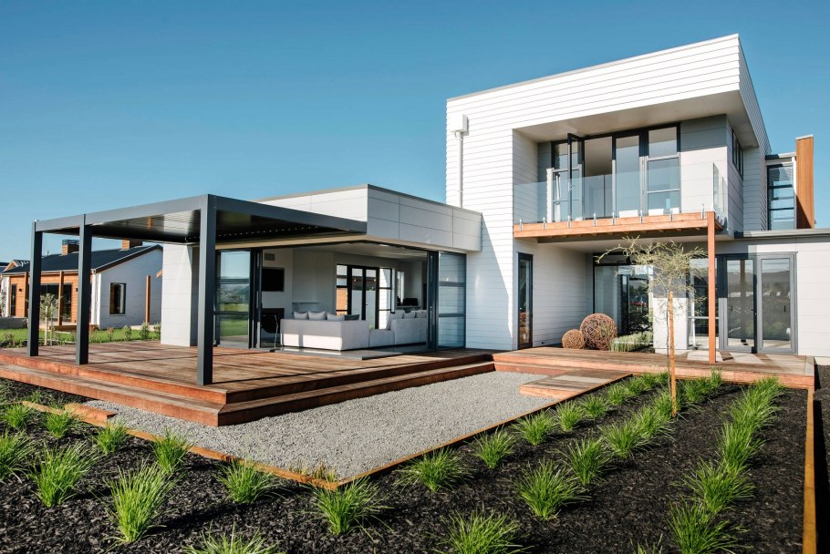 Особняк с плоской крышей