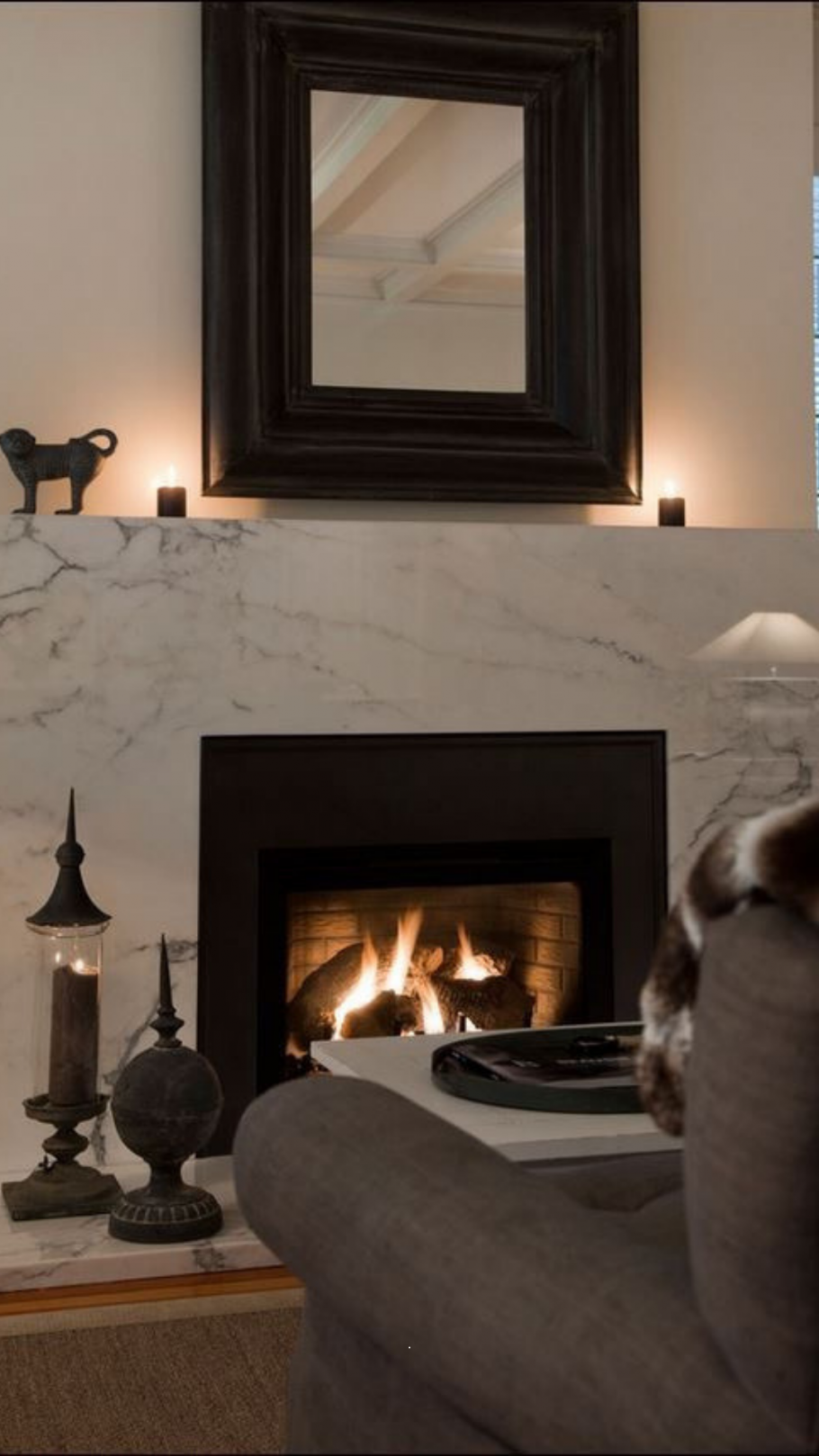 Мрамор в современном интерьере гостиная