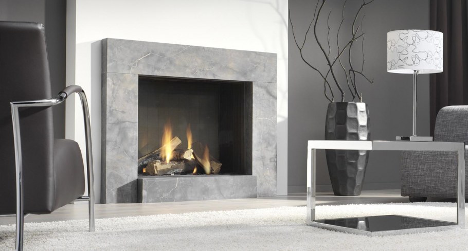 Камин мрамор современный