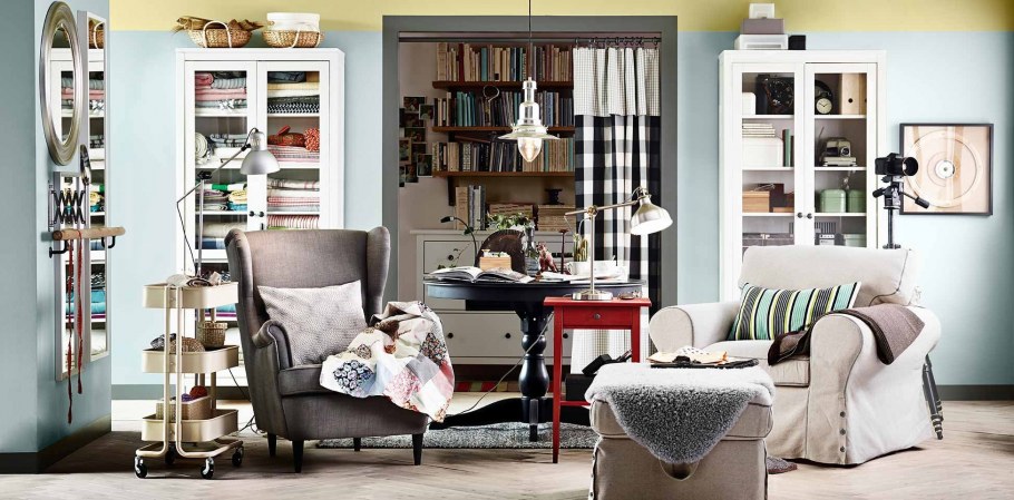 Гостиная в стиле икеа