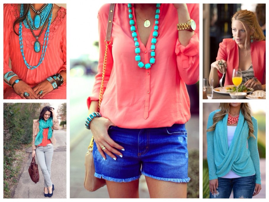 Бирюзовый цвет сочетание в одежде