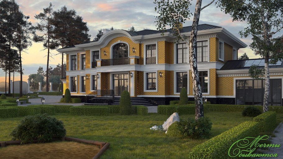Одноэтажная усадьба Неоклассика