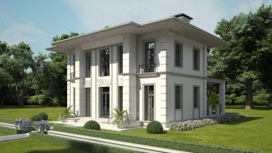 Классический двухэтажный дом