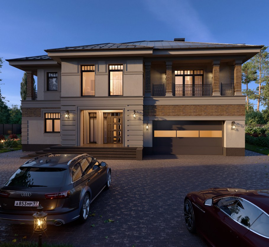 Особняк с гаражом