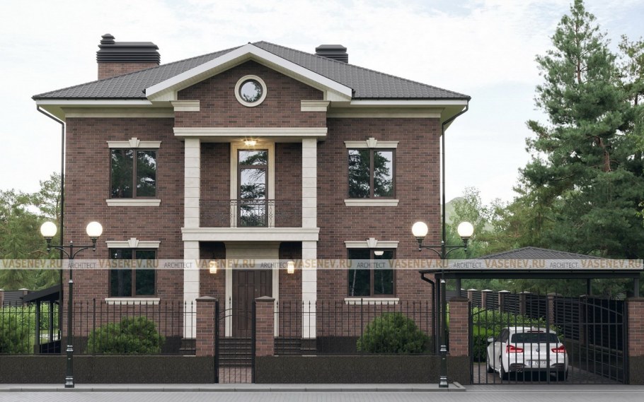 Дом в стиле Неоклассика фасад