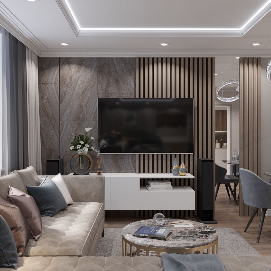 Гостиные с телевизором