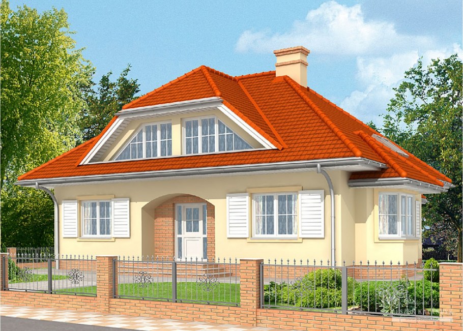 Проекты домов с двускатной крышей