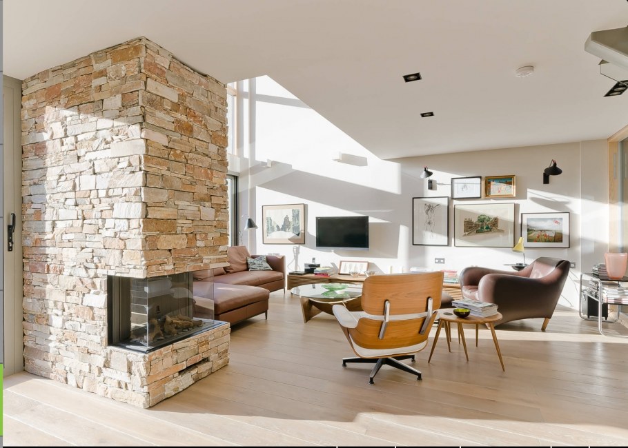 Камень в скандинавском интерьере