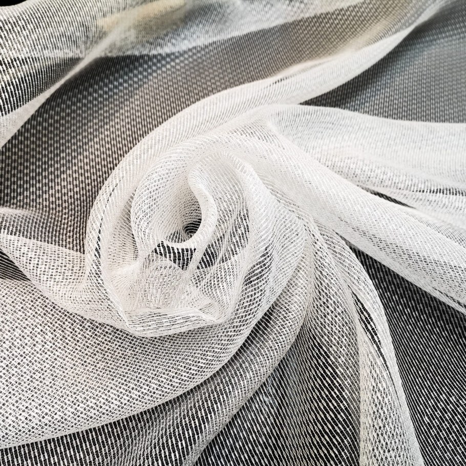 Тюль сетка мелкая белая