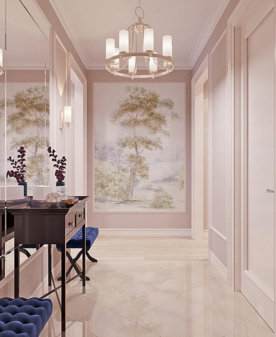 Фреска в современном интерьере