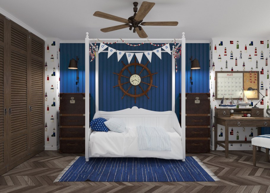 Детский домик в морском стиле