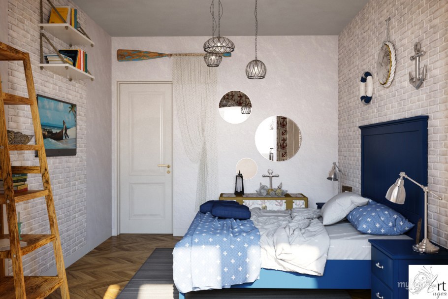Комната в морском стиле Эстетика