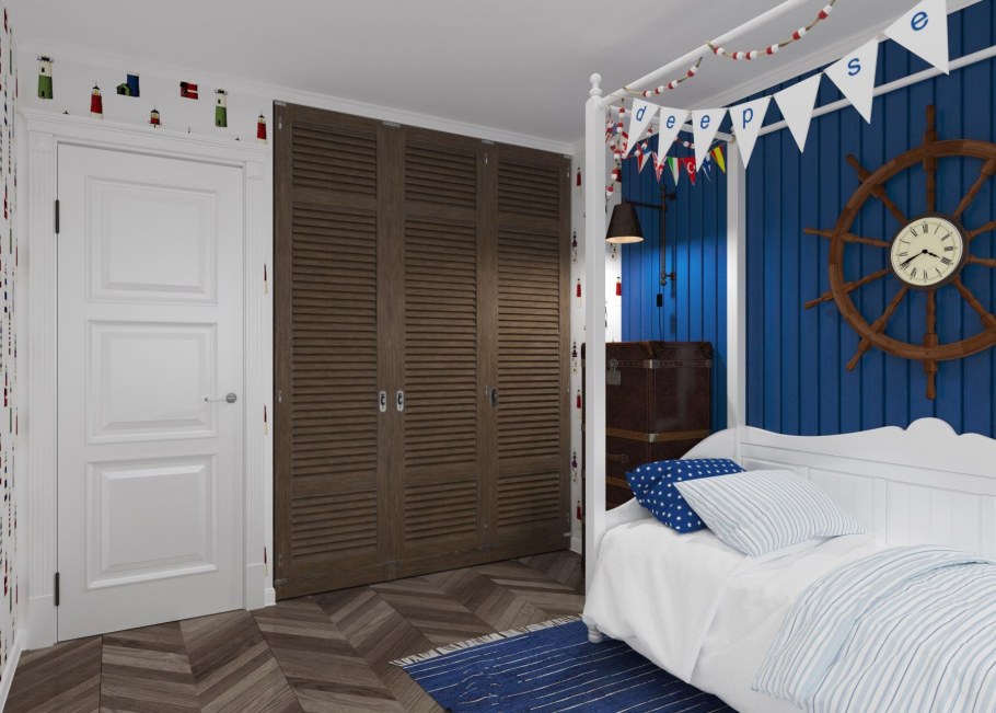 Дверь в морском стиле