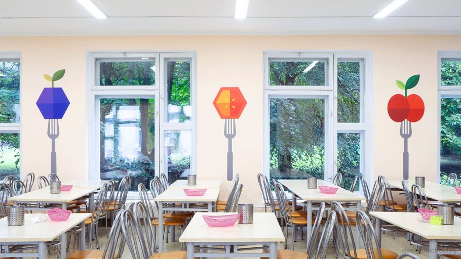 Украсить столовую в школе