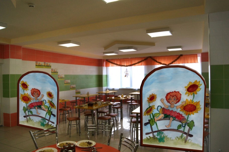 Украшение школьной столовой